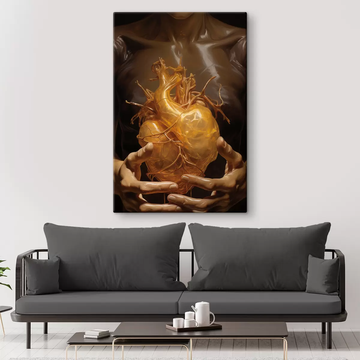 Wandbilder strahlendes Herz s41144