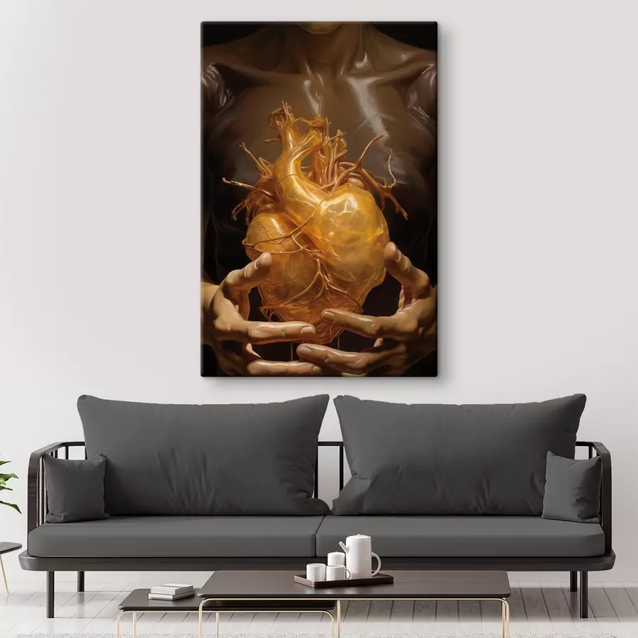 Wandbilder strahlendes Herz s41144