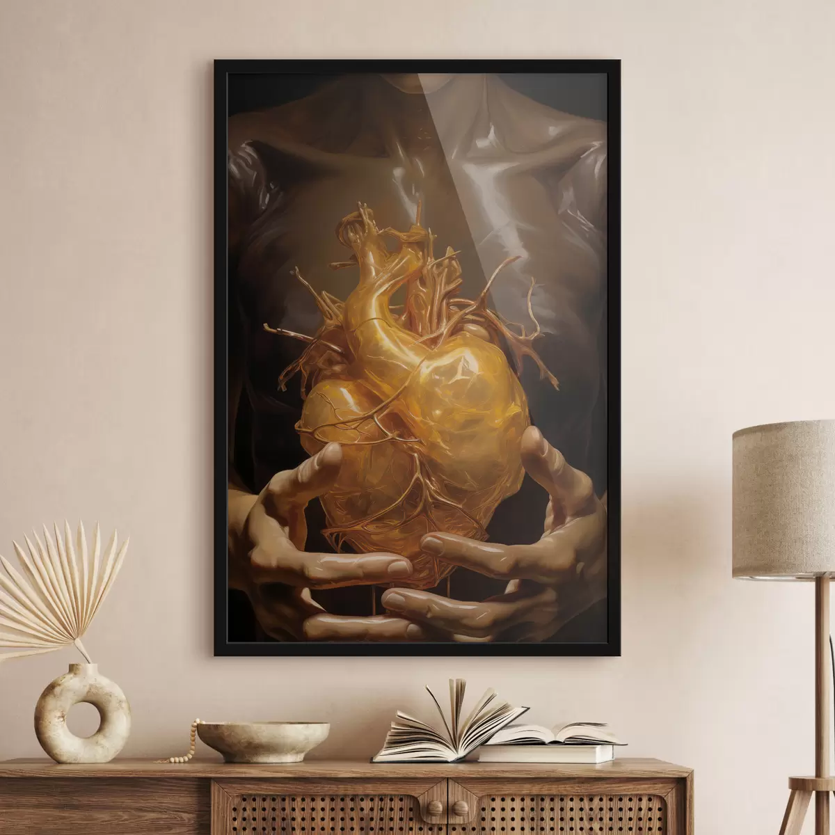 Poster strahlendes Herz f41144