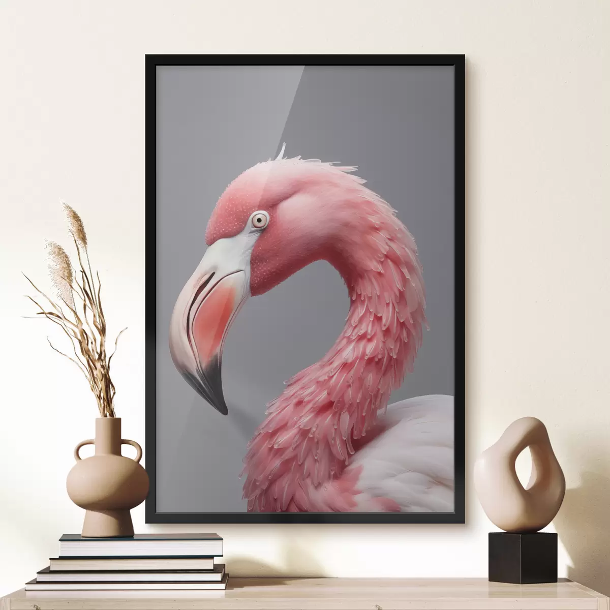 Poster luxuriöser Flamingo f41151