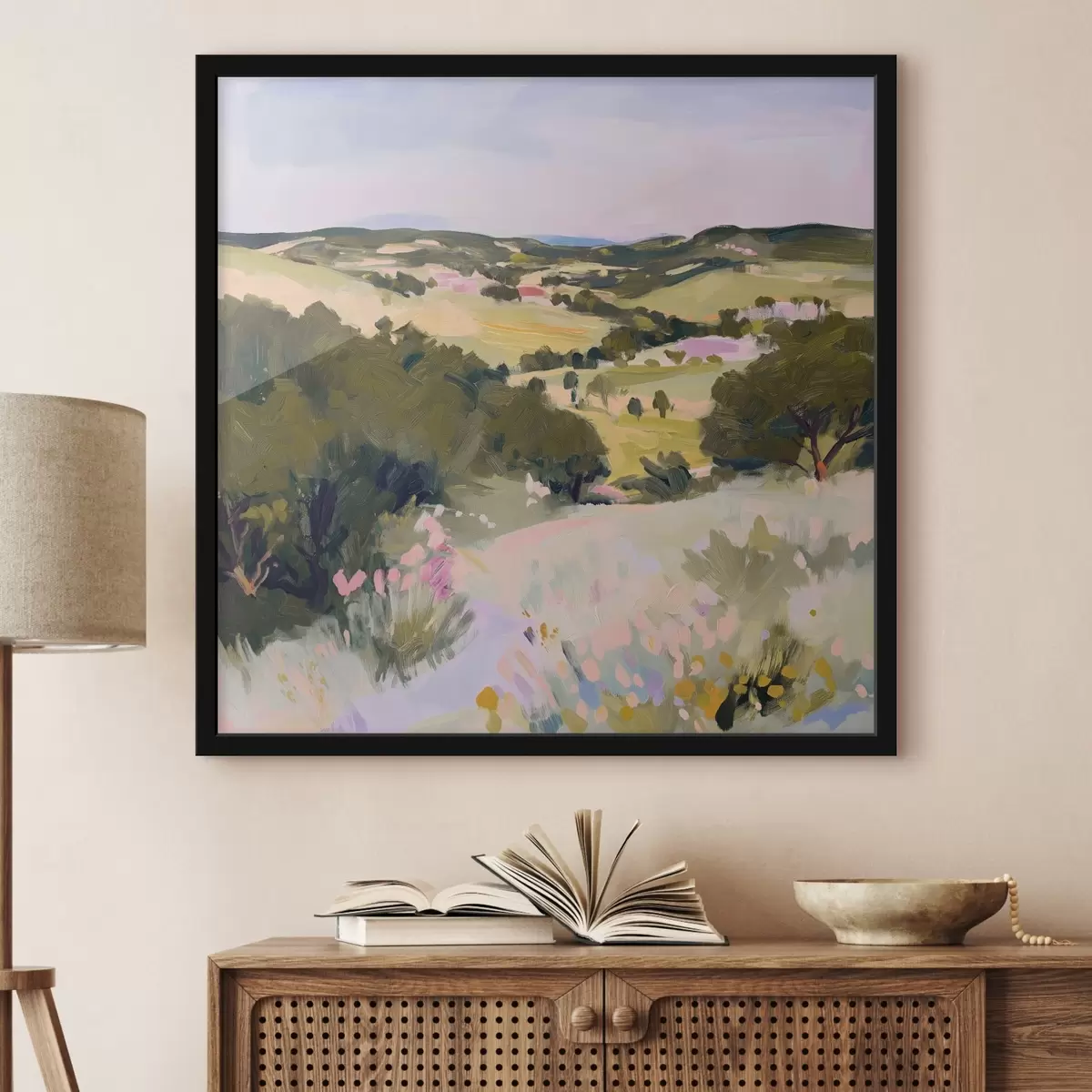 Poster Ländliche Landschaft f41163