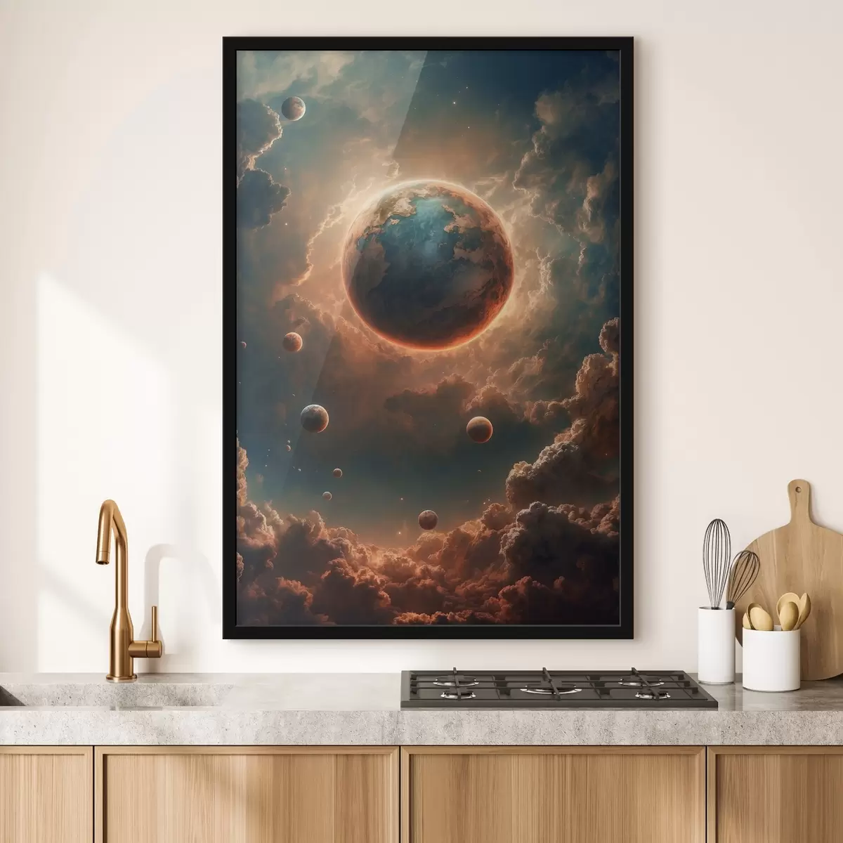 Poster Planet, der die Sonne bedeckt f41034