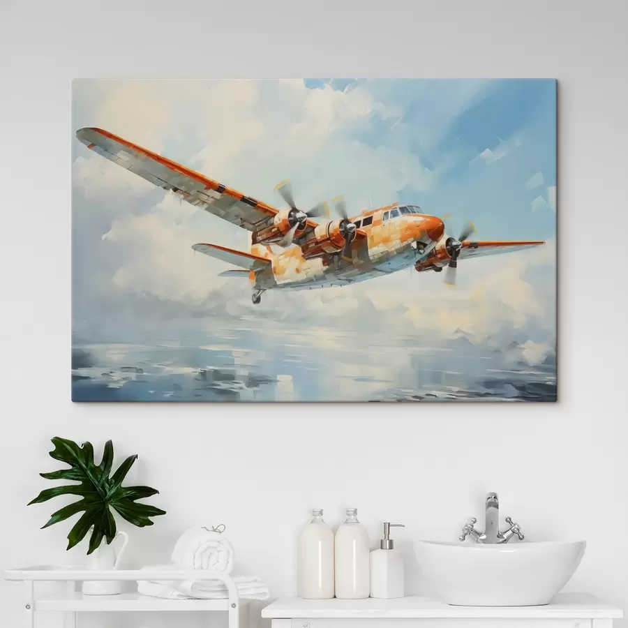 Wandbilder Das Flugzeug fliegt in den Himmel s41239