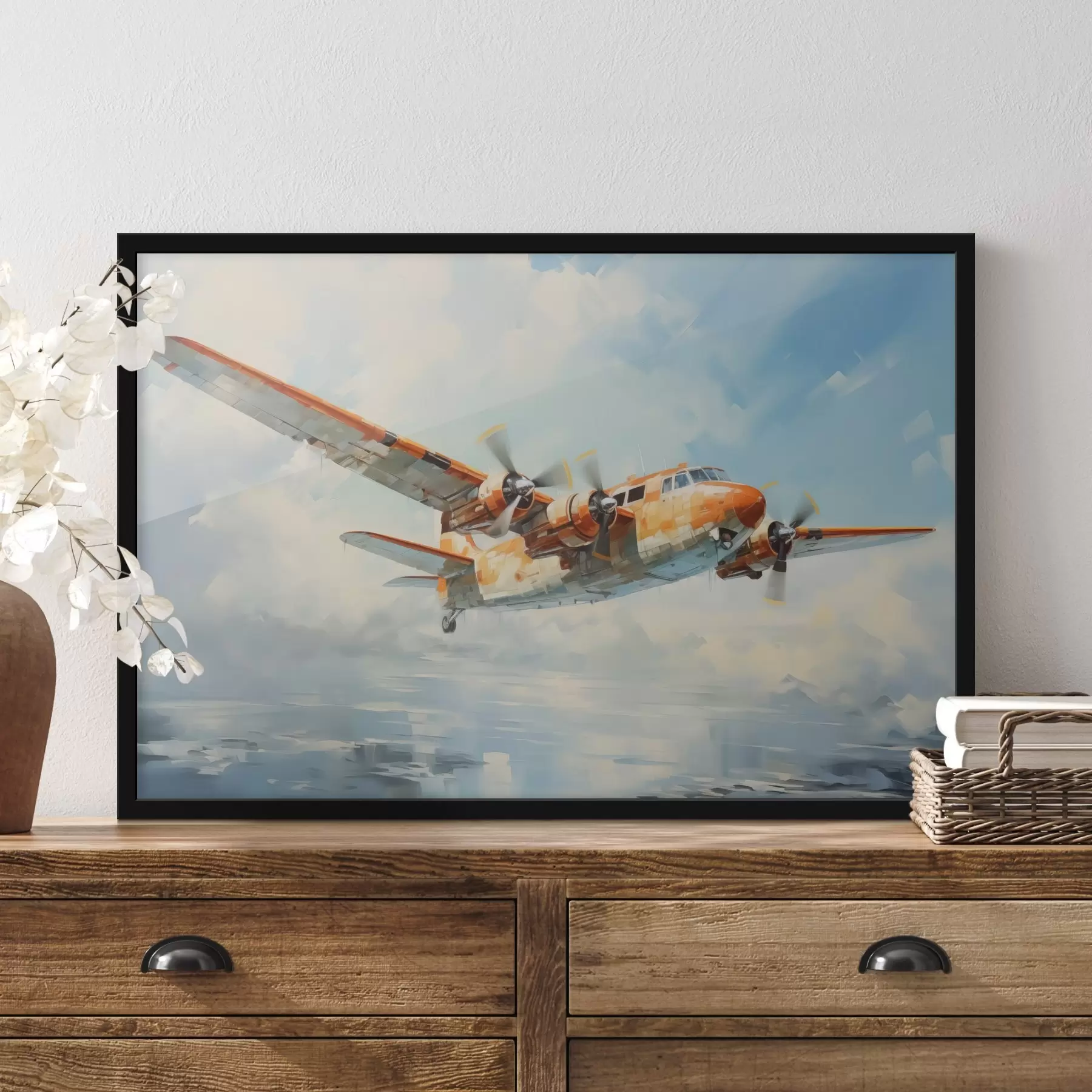 Wandbilder Das Flugzeug fliegt in den Himmel f41239