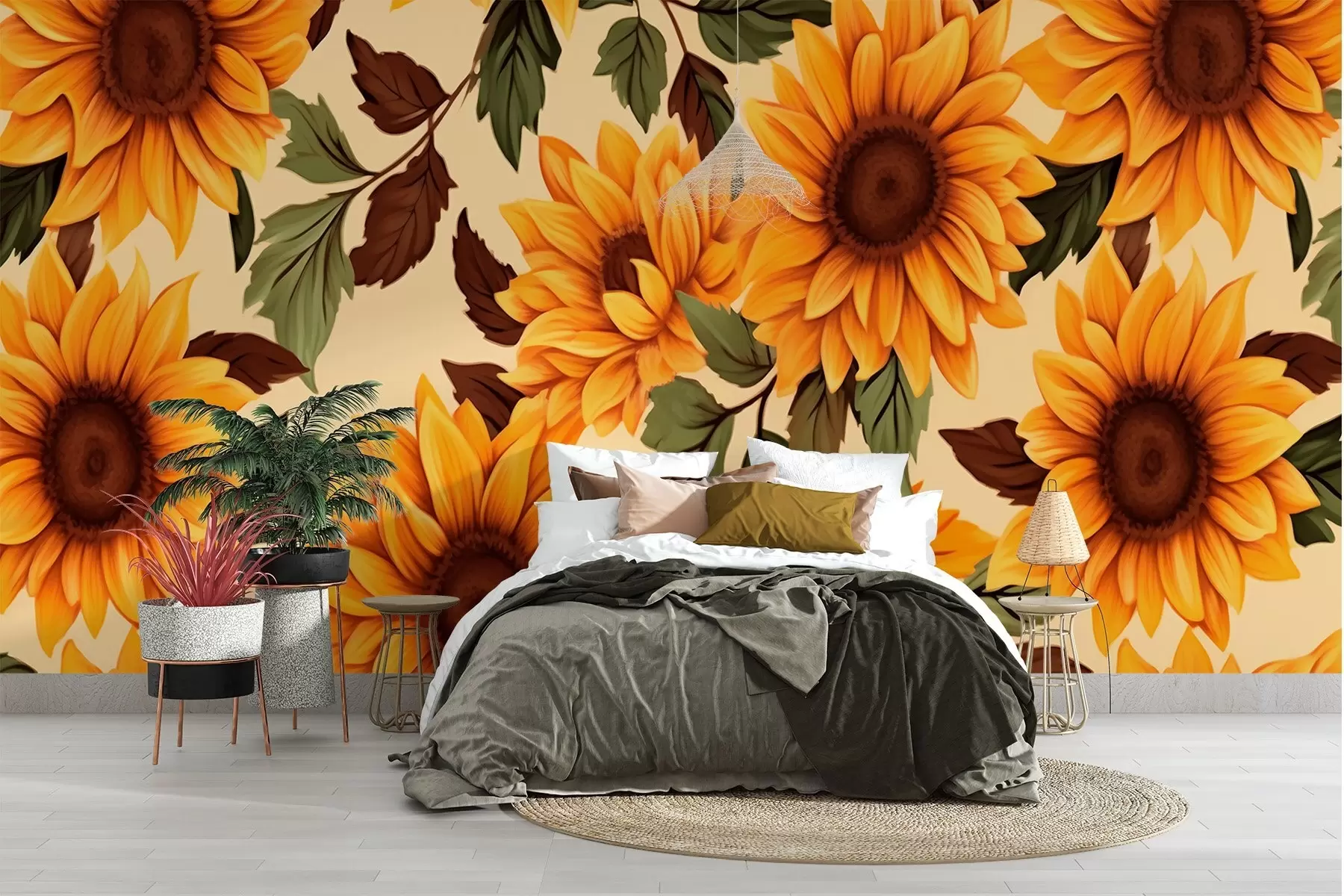 Fototapete Sonnenblumen w01904