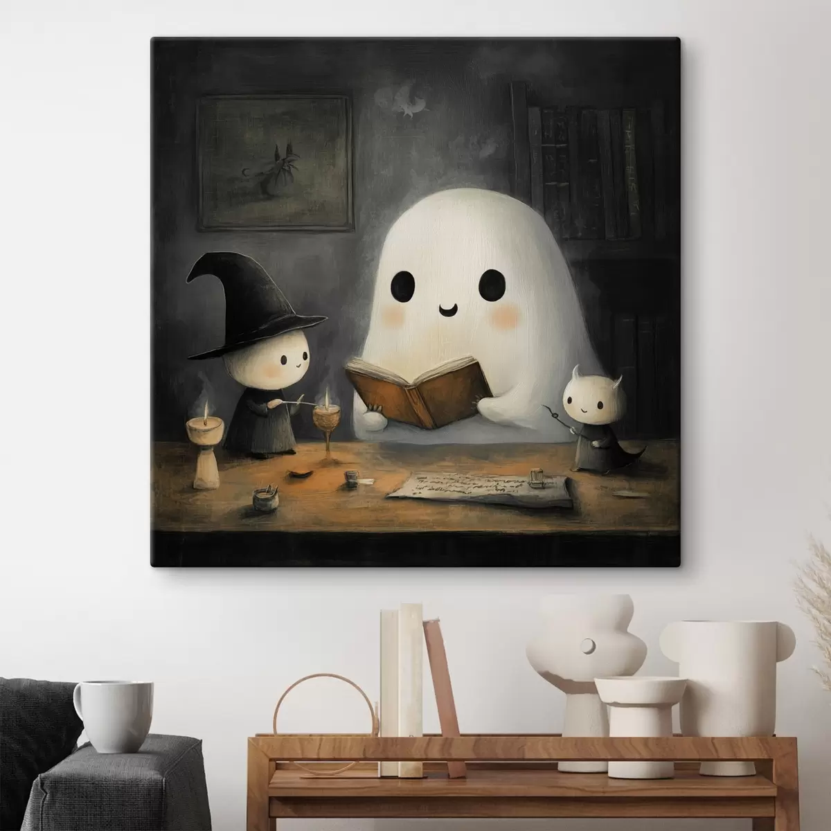 Wandbilder Privyd liest seinen Freunden ein Buch vor s41343