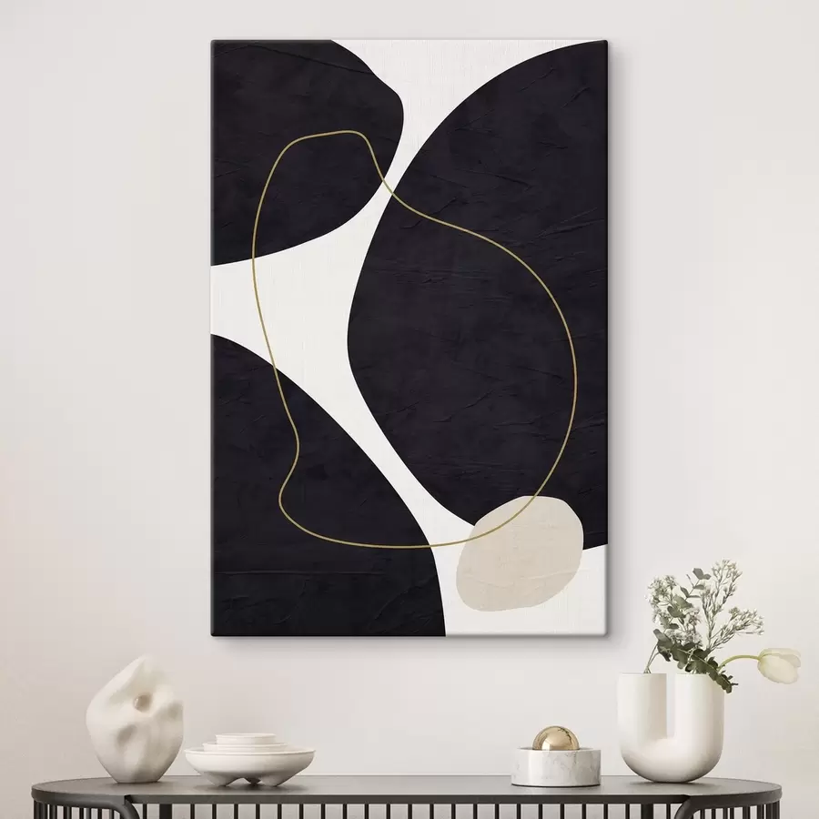 Wandbilder Elegante Wirbel in monochromer Harmonie s36036