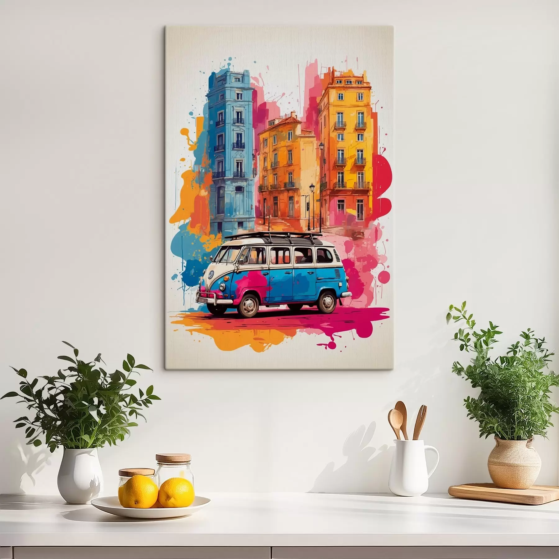 Wandbilder Bunte Reise durch urbane Farbtupfer s38593