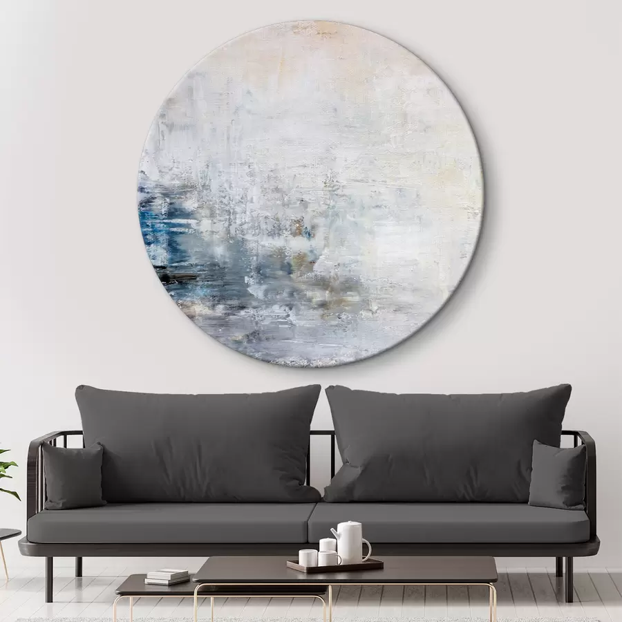 Wandbilder Blaue und weiße alte Betonwand r34110