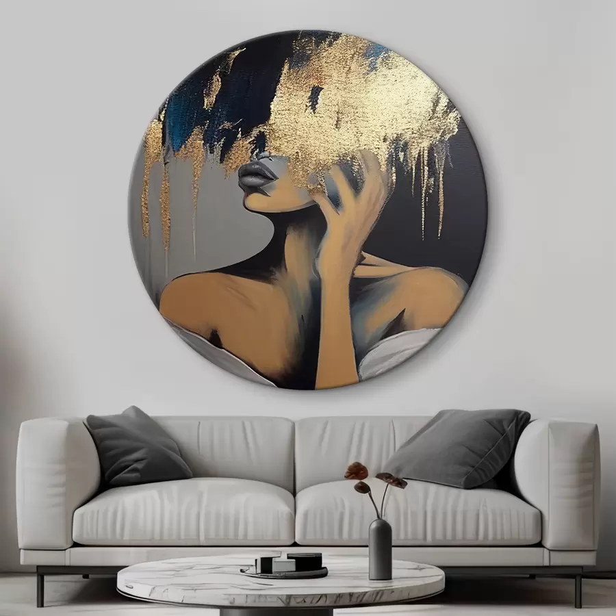 Wandbilder Frisur, Schulter und Wimpern r34863