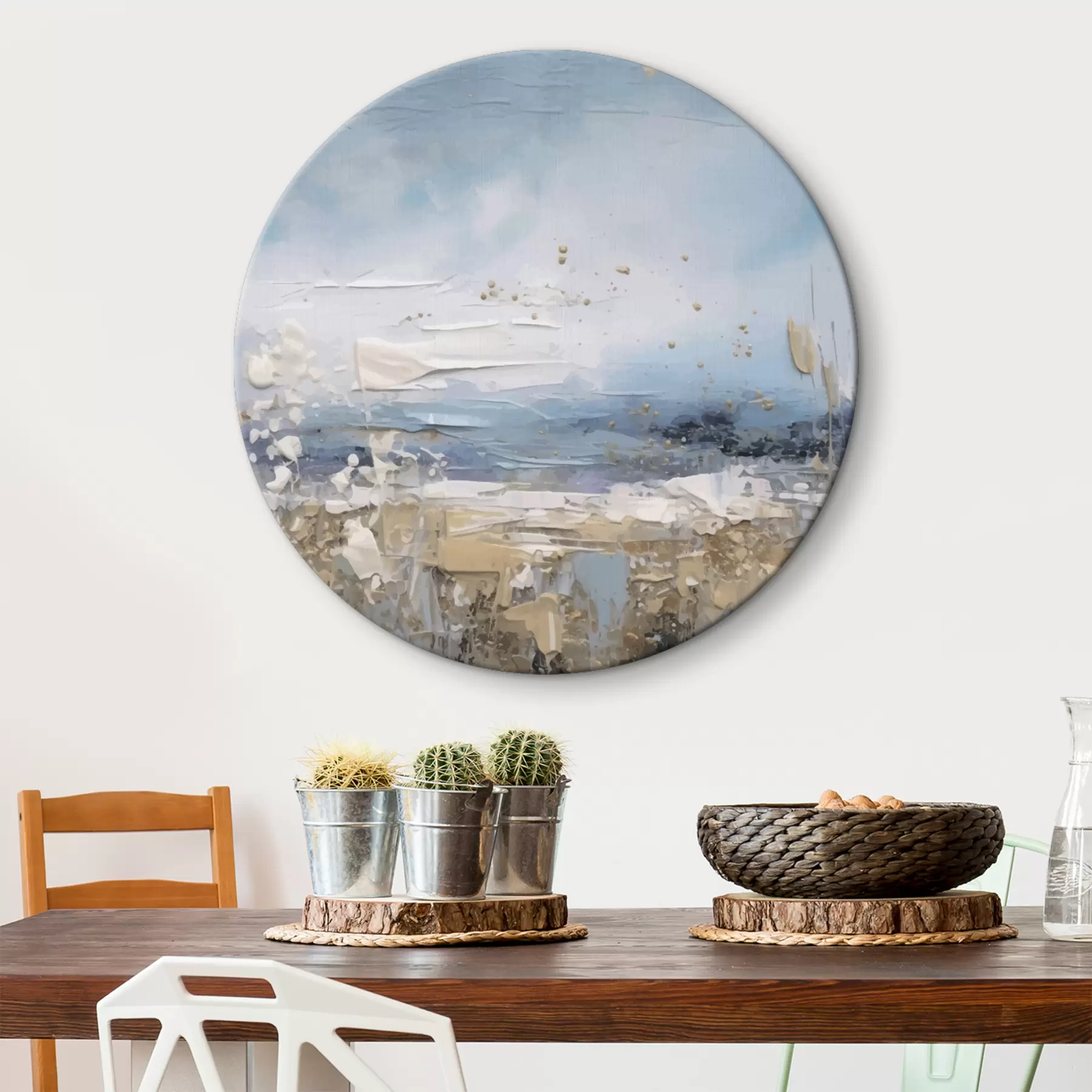 Wandbilder Abstrakte Kunst in Blautönen r35430