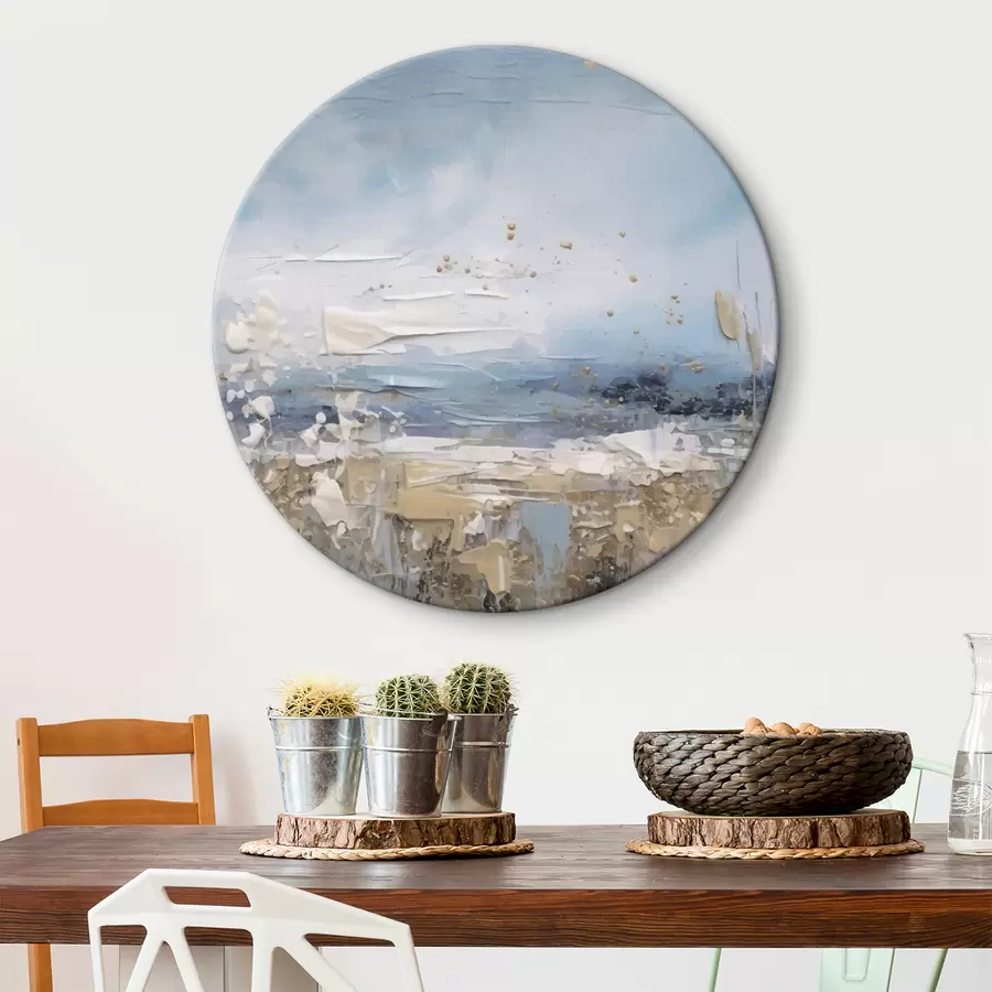 Wandbilder Abstrakte Kunst in Blautönen r35430