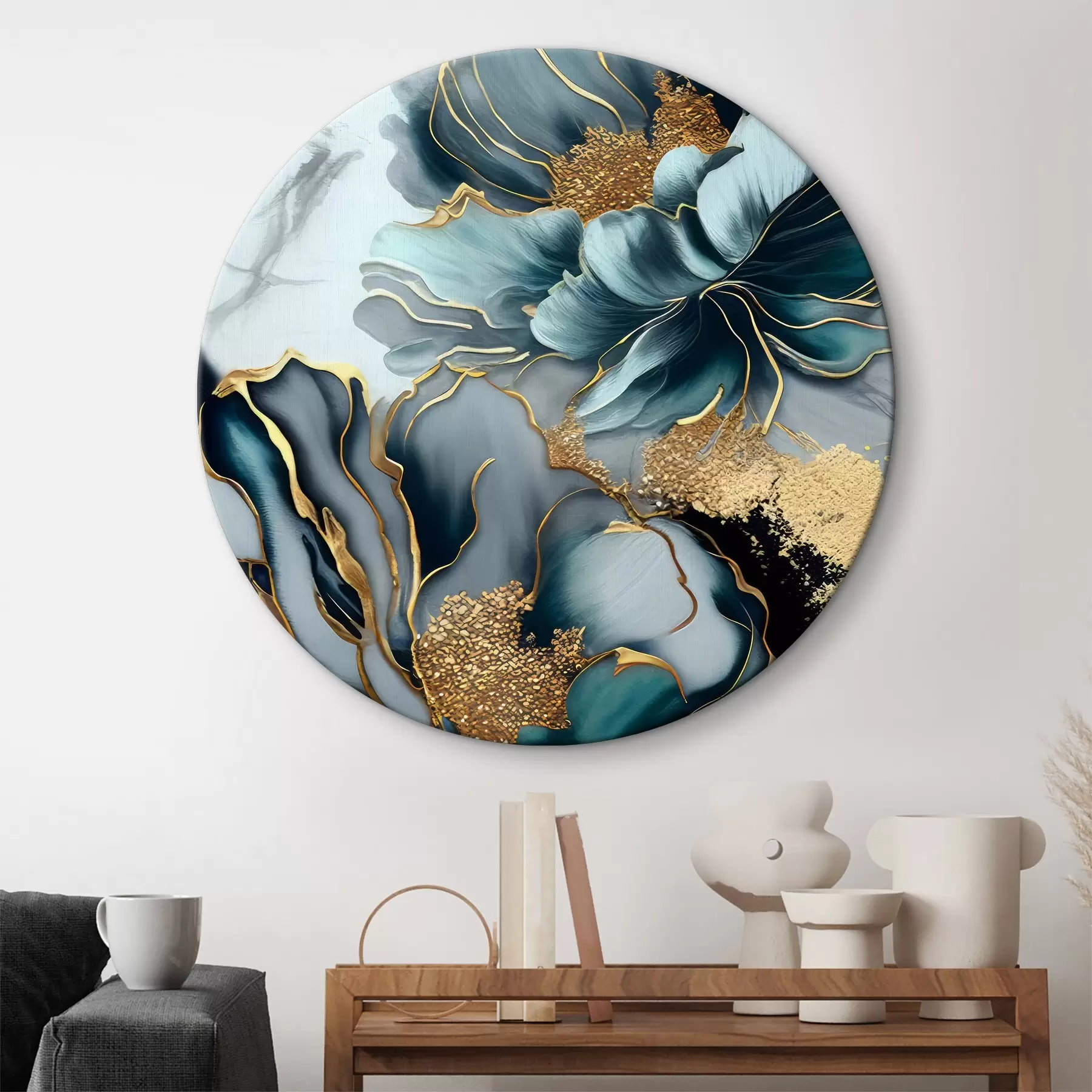 Wandbilder Grün, Azur und Botanik r35447