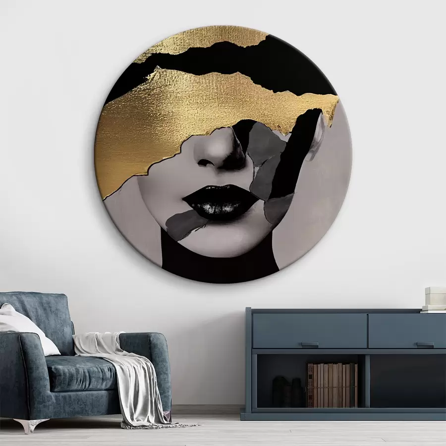 Wandbilder Fragmentierte Eleganz mit starken Kontrasten r35520