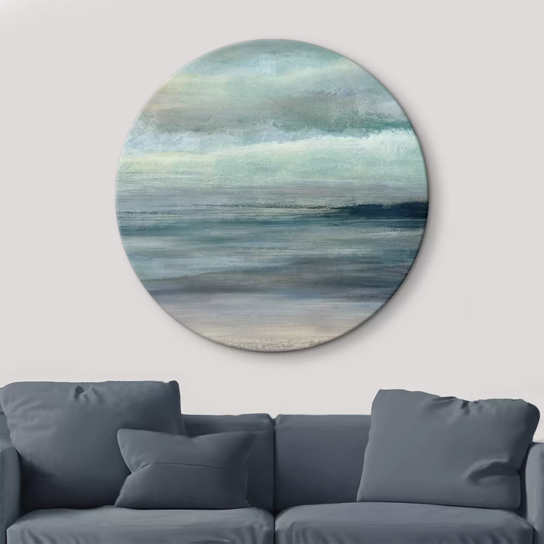 Wandbilder Blaue abstrakte Landschaft r35714