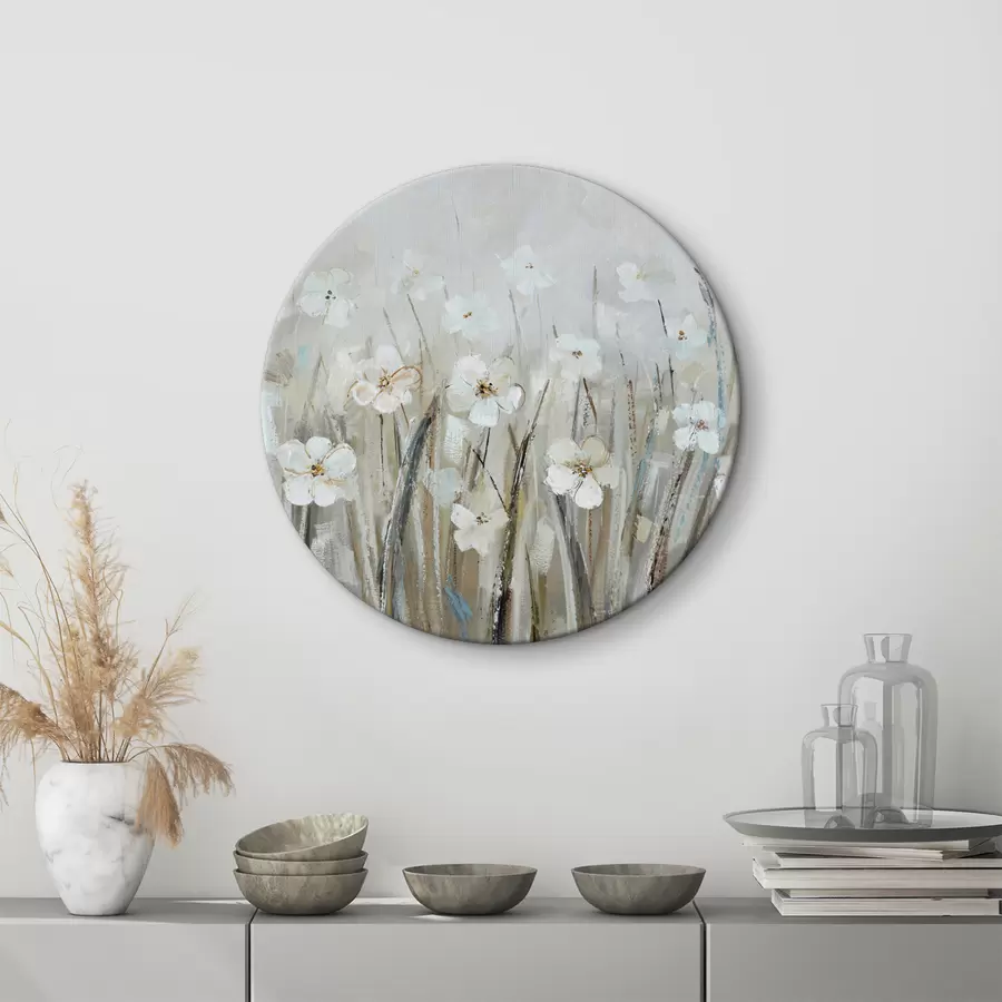 Fototapete Landschaft mit zarten Wildblumen r36212