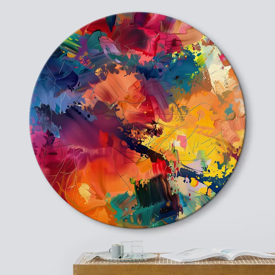 Wandbilder Helle Abstraktion einer Farbexplosion r38619