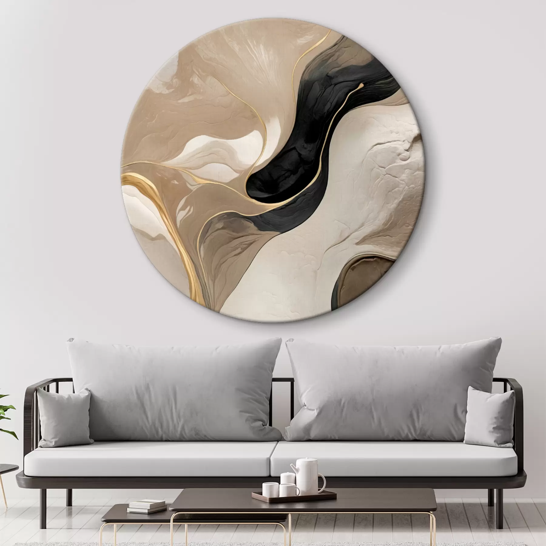 Wandbilder Abstraktion mit Texturimitation r39093