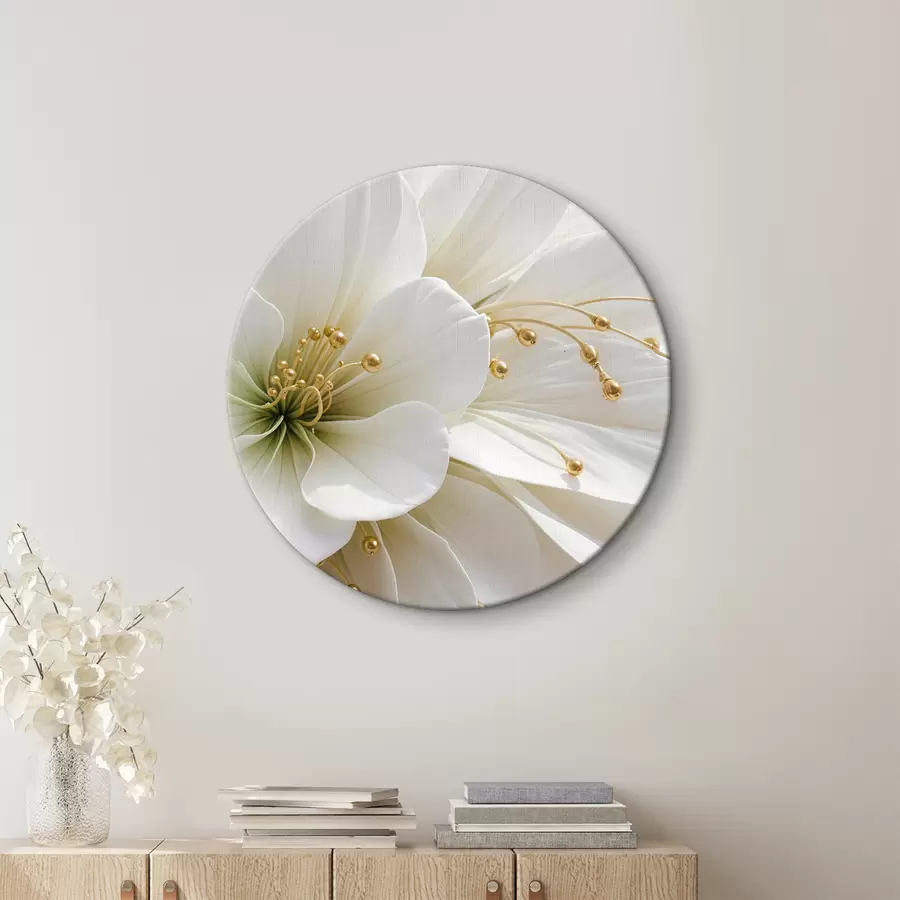 Wandbilder Große weiße Blume r39507