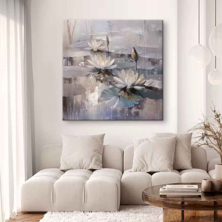 Wandbilder Stilvolle Seerosen sind ein neuer Trend s41400