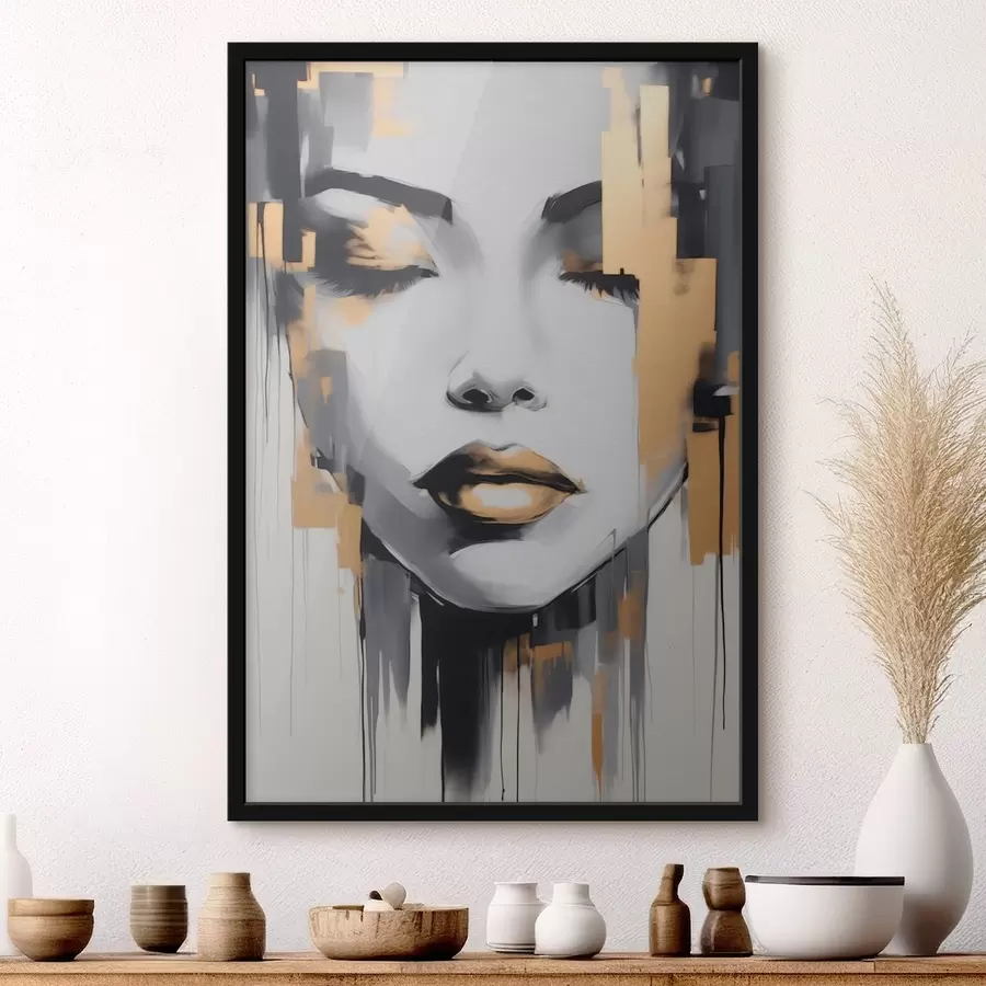 Fototapete Mädchen Abstraktion moderner Stil f41327