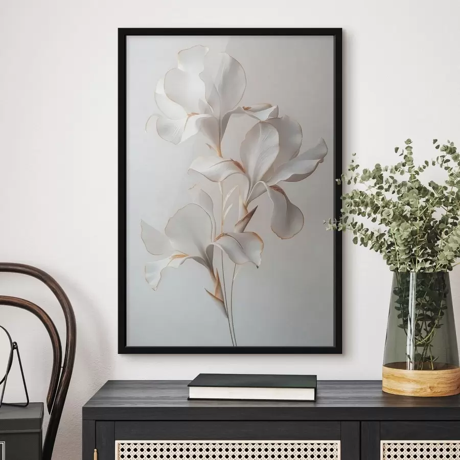 Fototapete weiße Blumen f41395