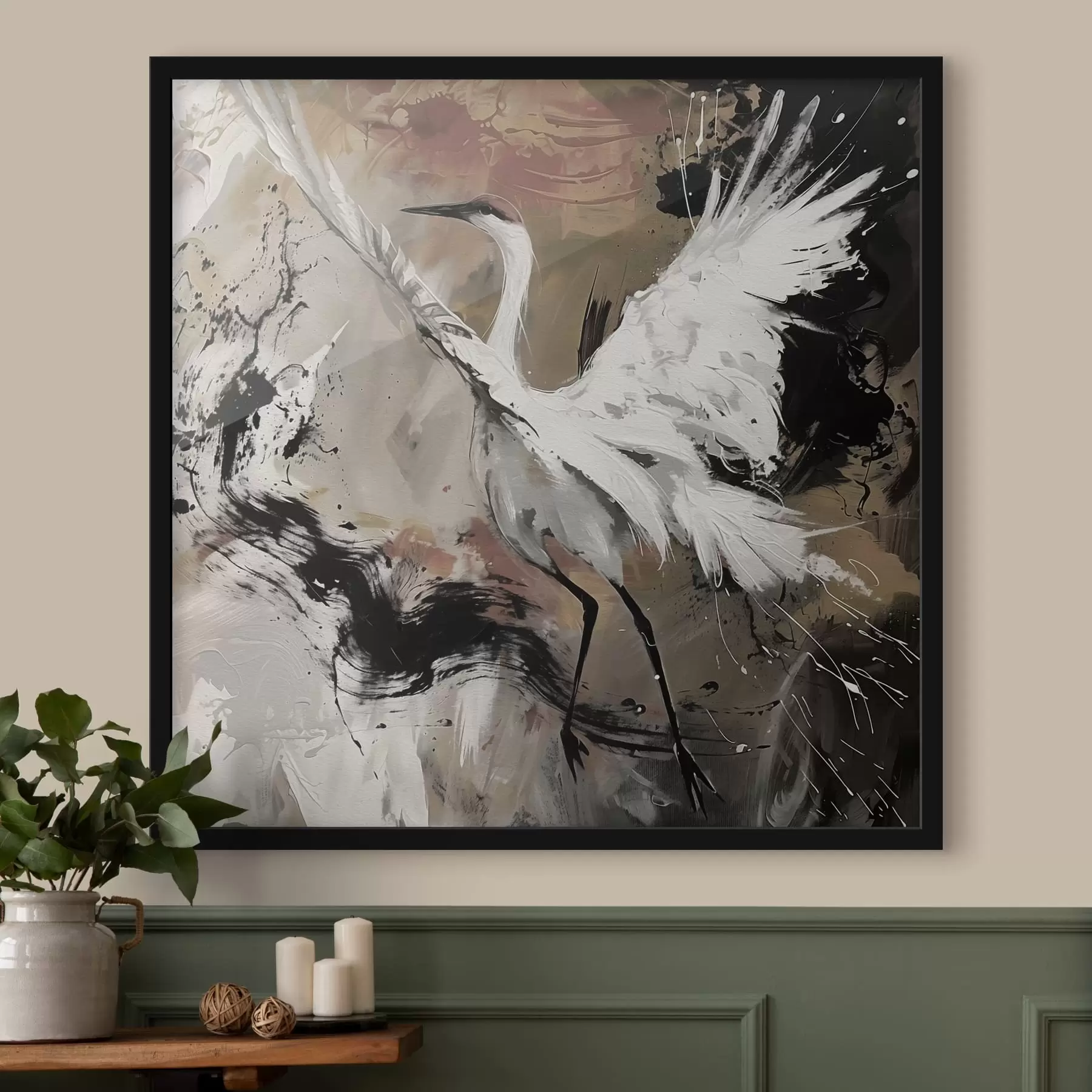 Fototapete Japanischer Kranich f41397