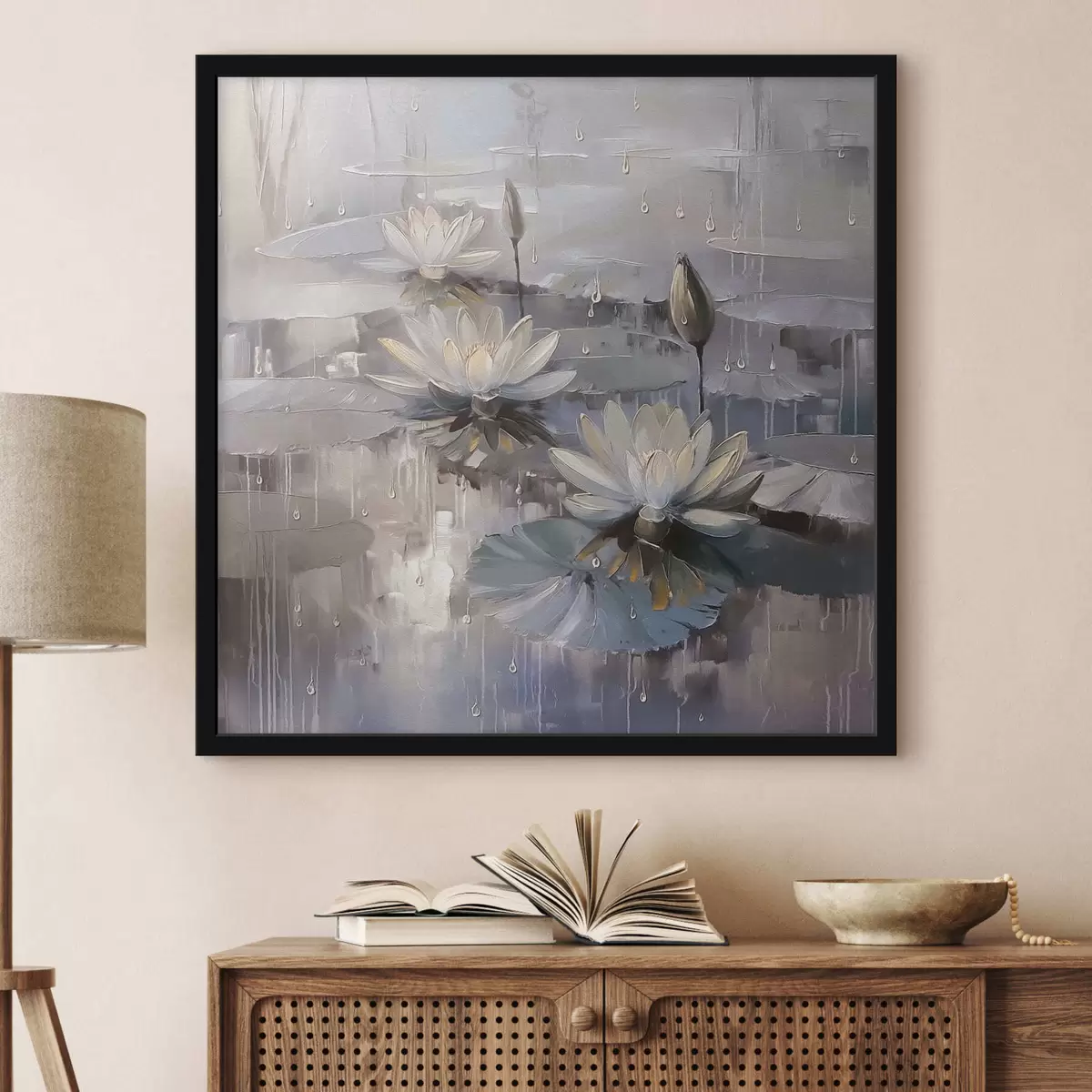 Poster Stilvolle Seerosen sind ein neuer Trend f41400