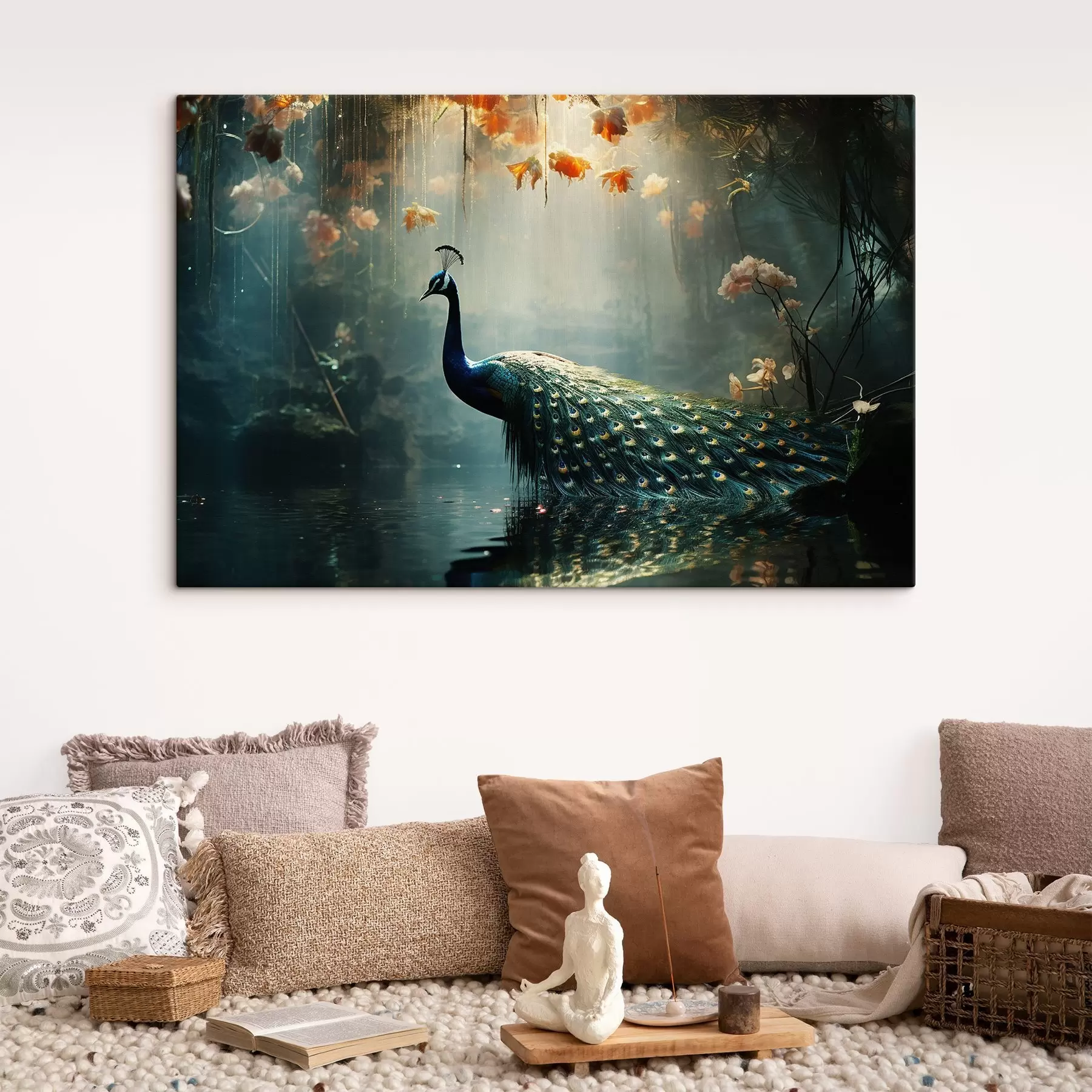 Wandbilder Wunderschöner Pfau s41425