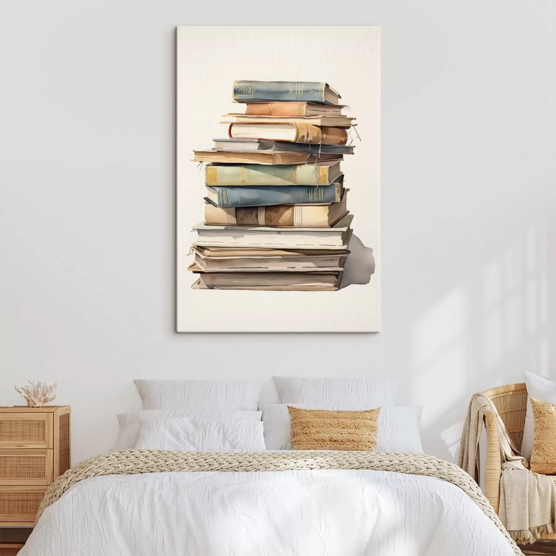 Wandbilder Ein Stapel alter Bücher s41192