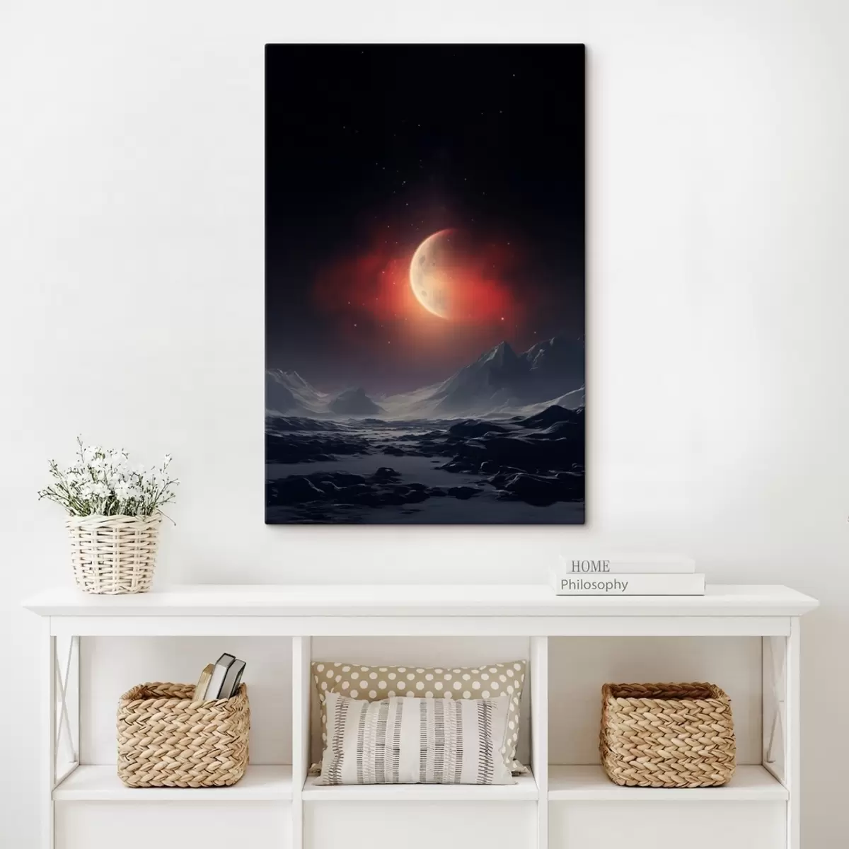 Wandbilder Sonnenuntergang mit Blick auf den Mars s41202