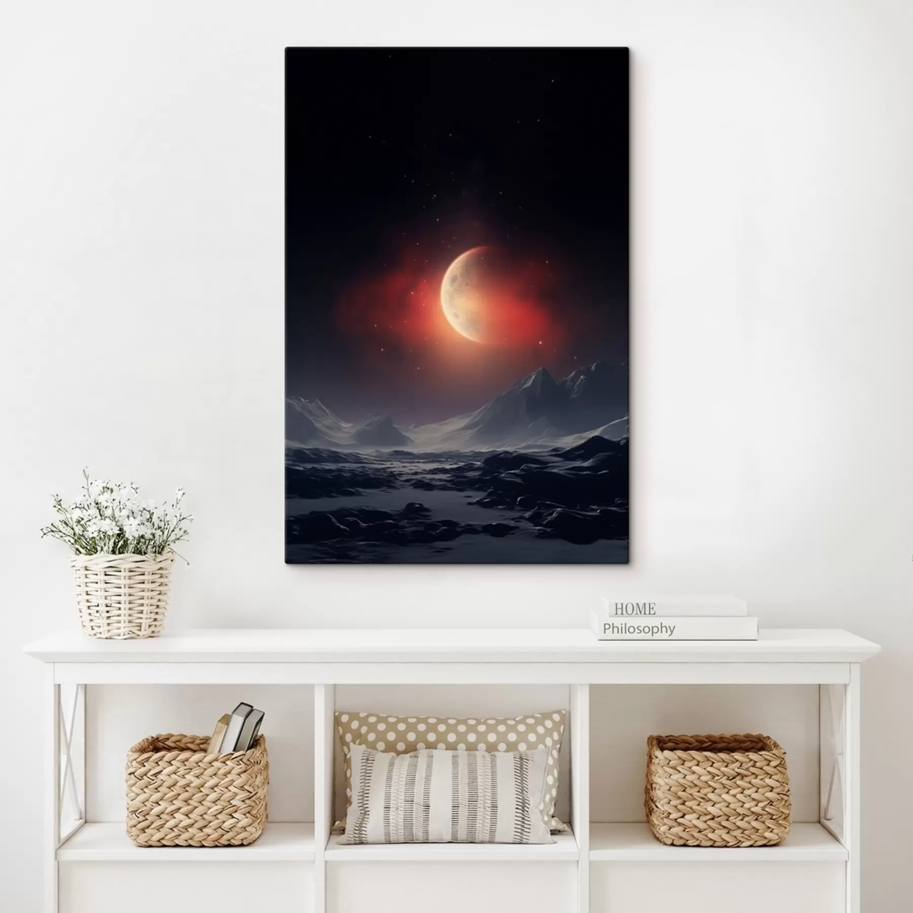 Wandbilder Sonnenuntergang mit Blick auf den Mars s41202