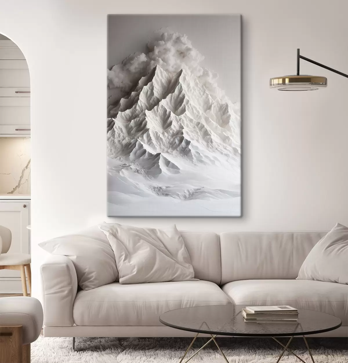 Wandbilder Berg aus Schnee s41306