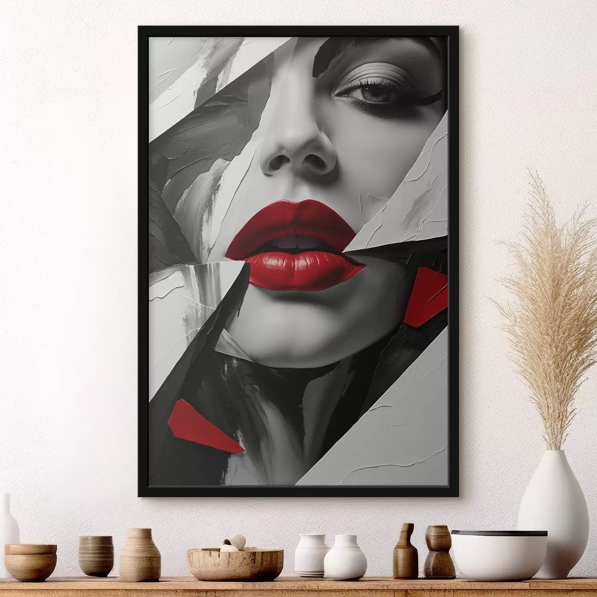 Poster Lehmgesicht eines Mädchens f41287