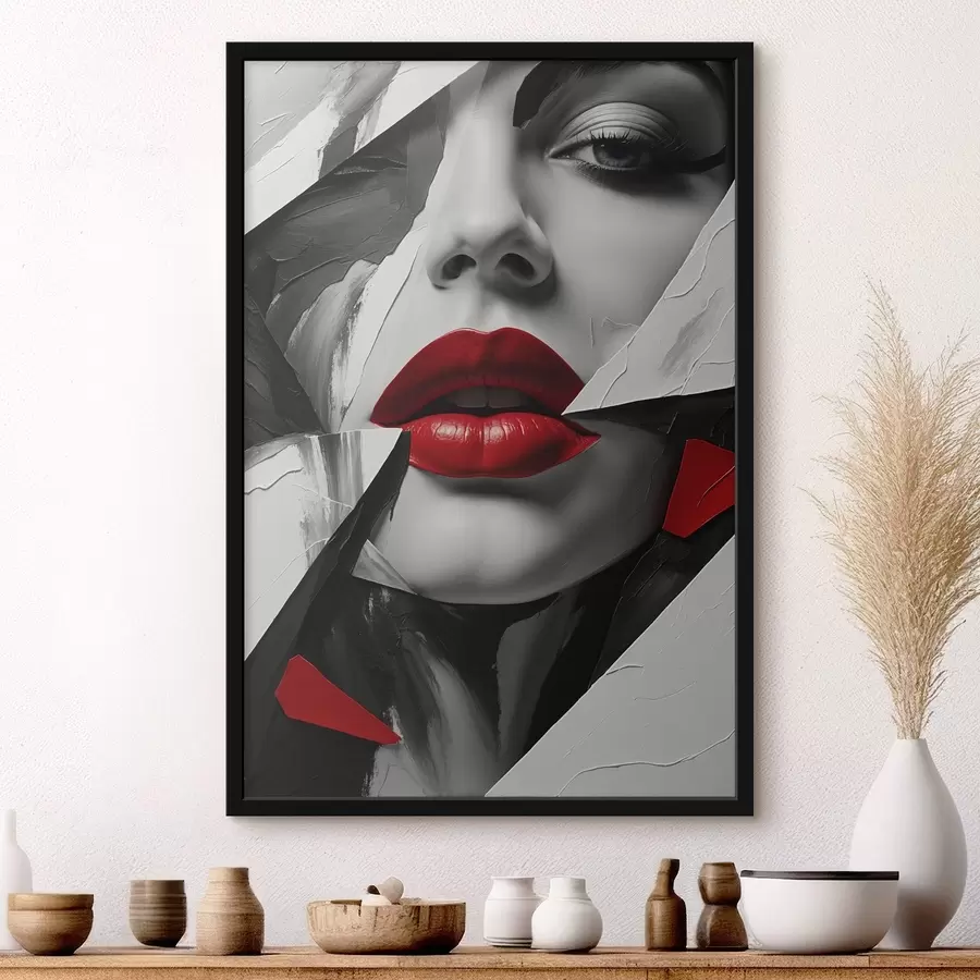 Fototapete Lehmgesicht eines Mädchens f41287