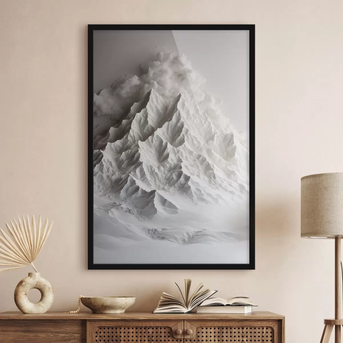 Poster Berg aus Schnee f41306