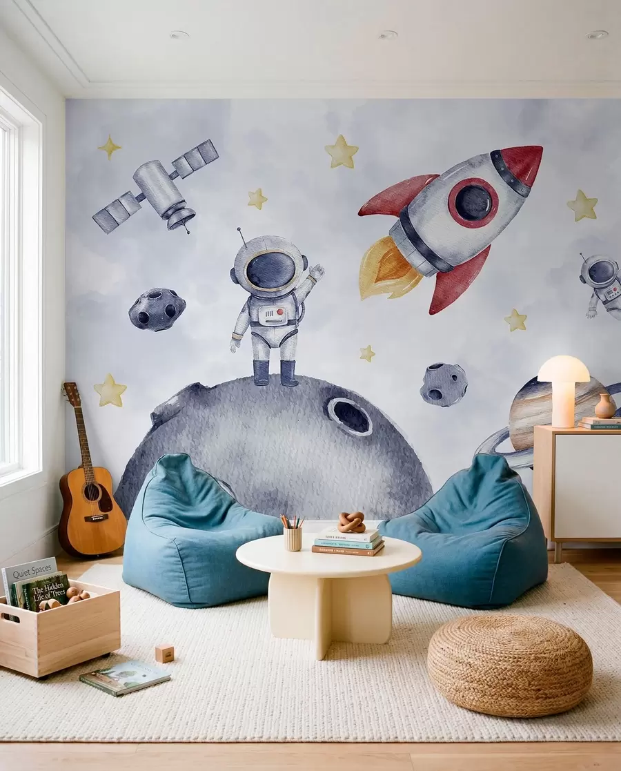 Fototapete Kleine Astronauten im Flug w01461