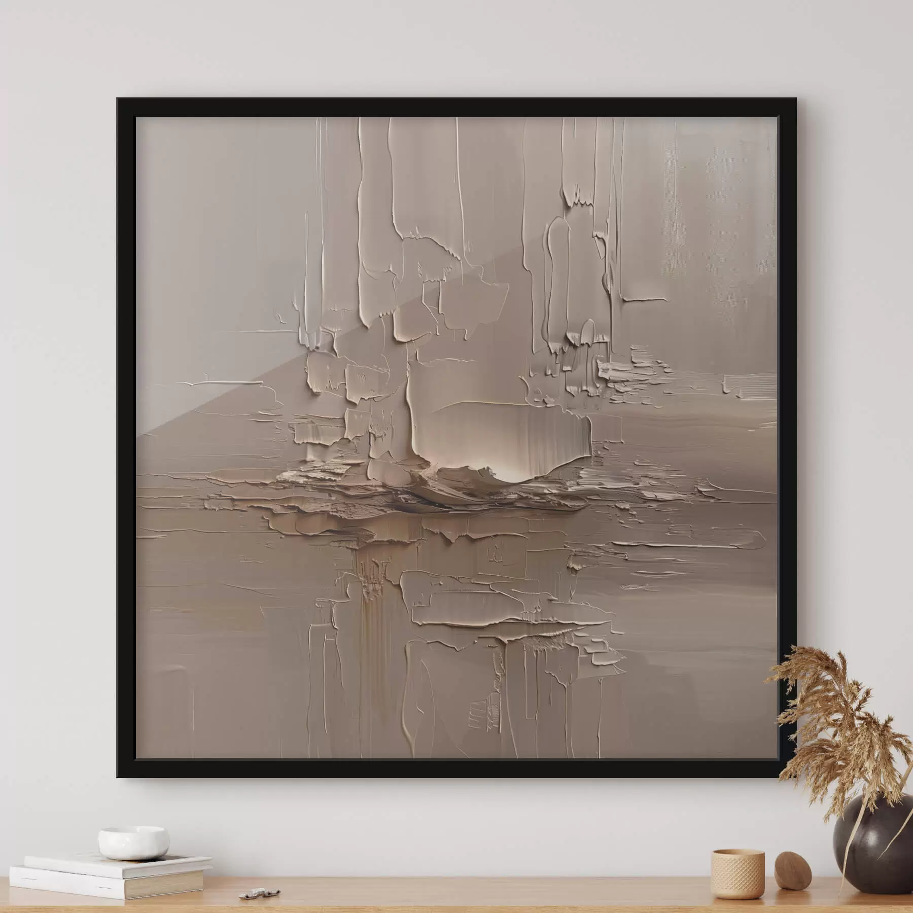 Fototapete Abstraktion mit Nachahmung von großen Pinselstrichen f41356