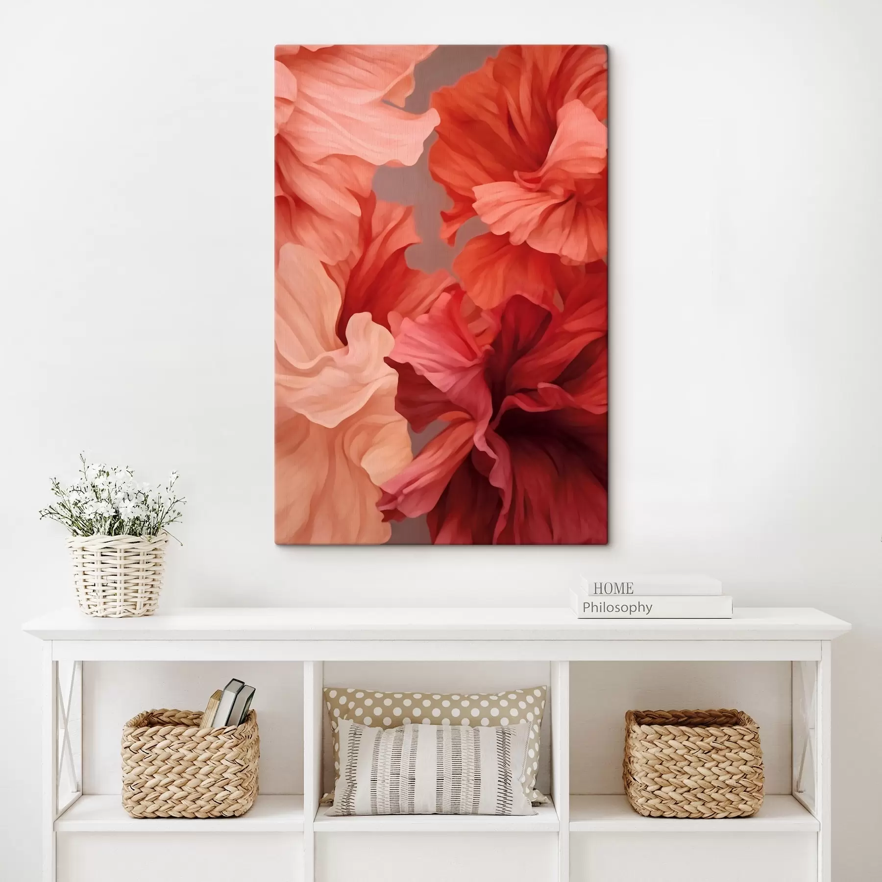 Wandbilder Warme rote Mohnblumen s41488