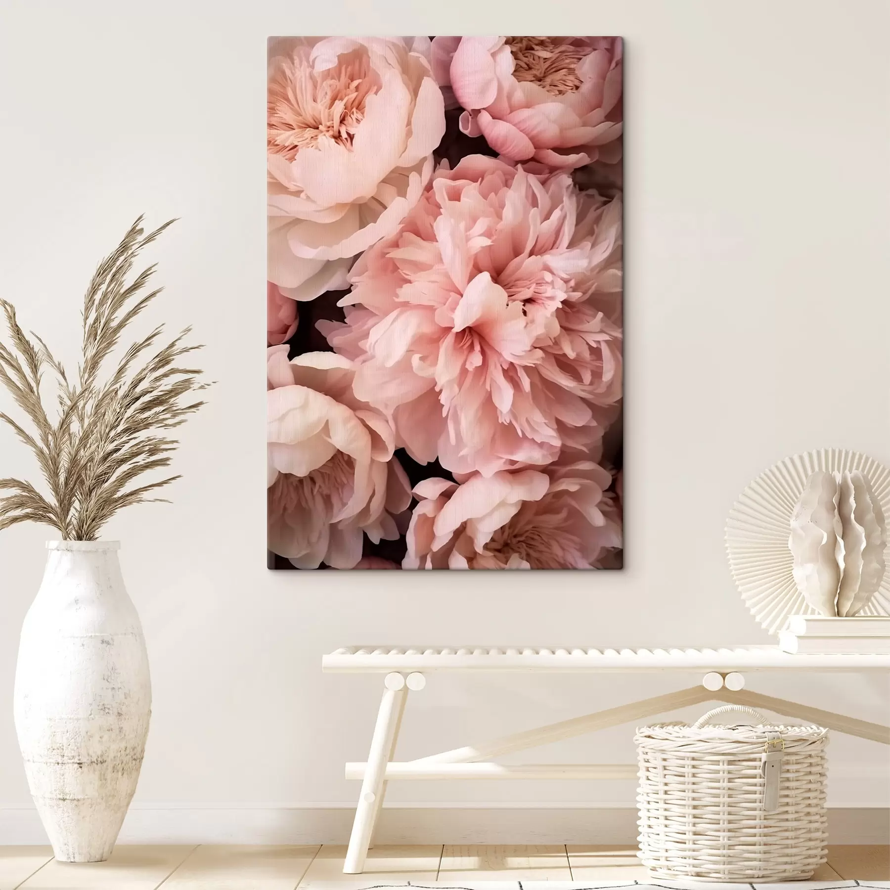 Fototapete Zartrosa Pfingstrosen s41489