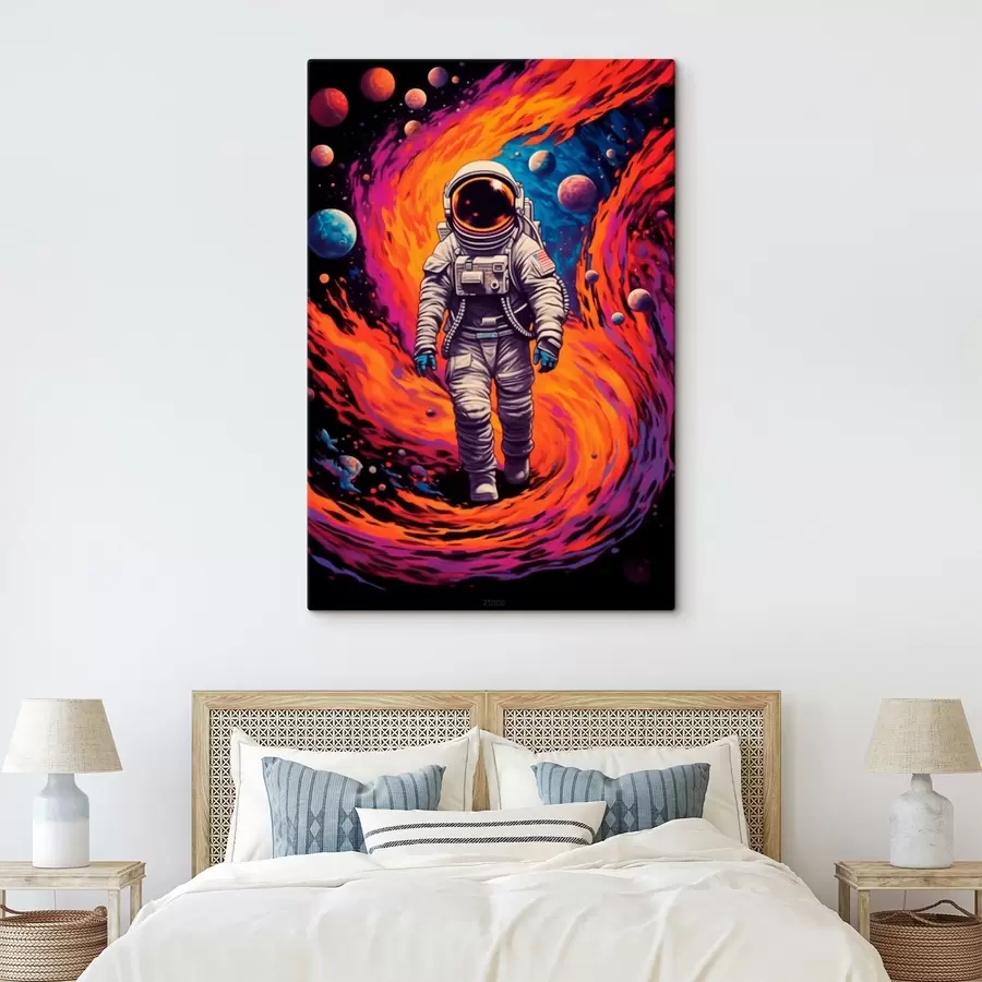 Wandbilder Astronaut im Weltraum-Whirlpool s41505
