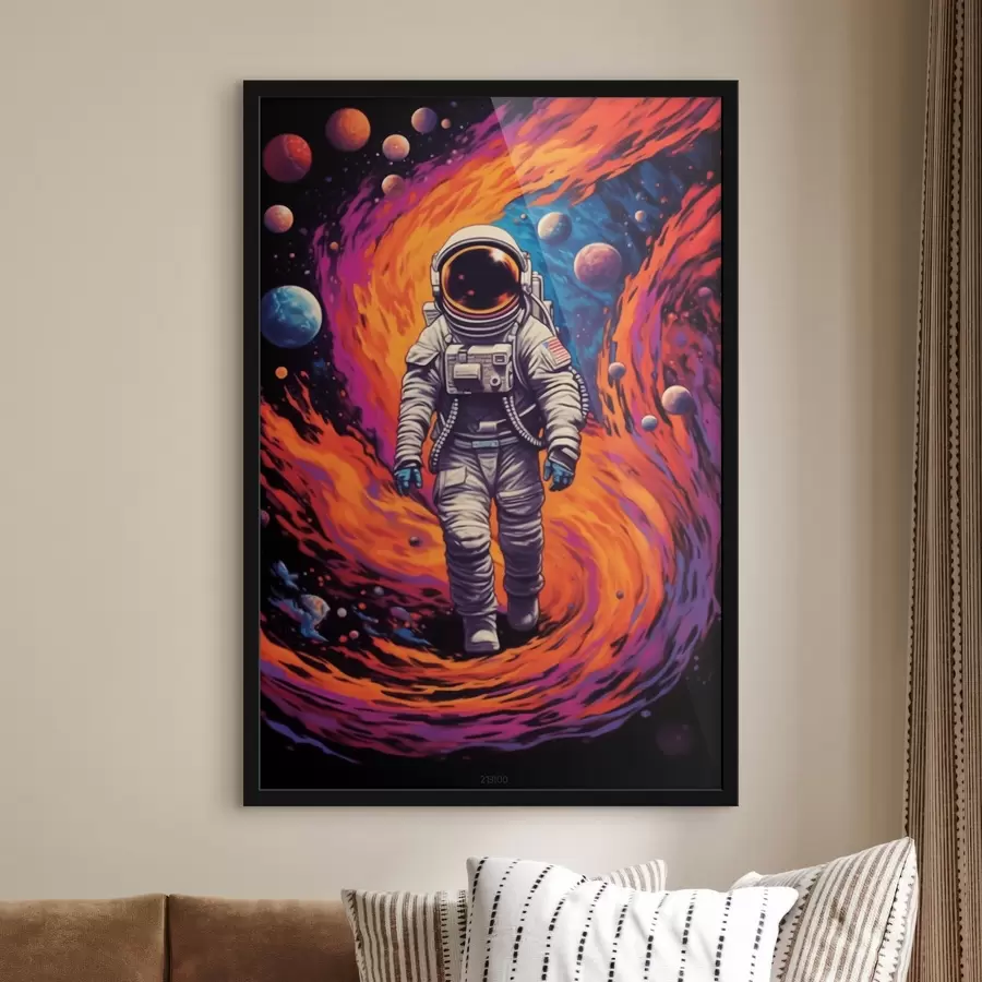 Fototapete Astronaut im Weltraum-Whirlpool f41505