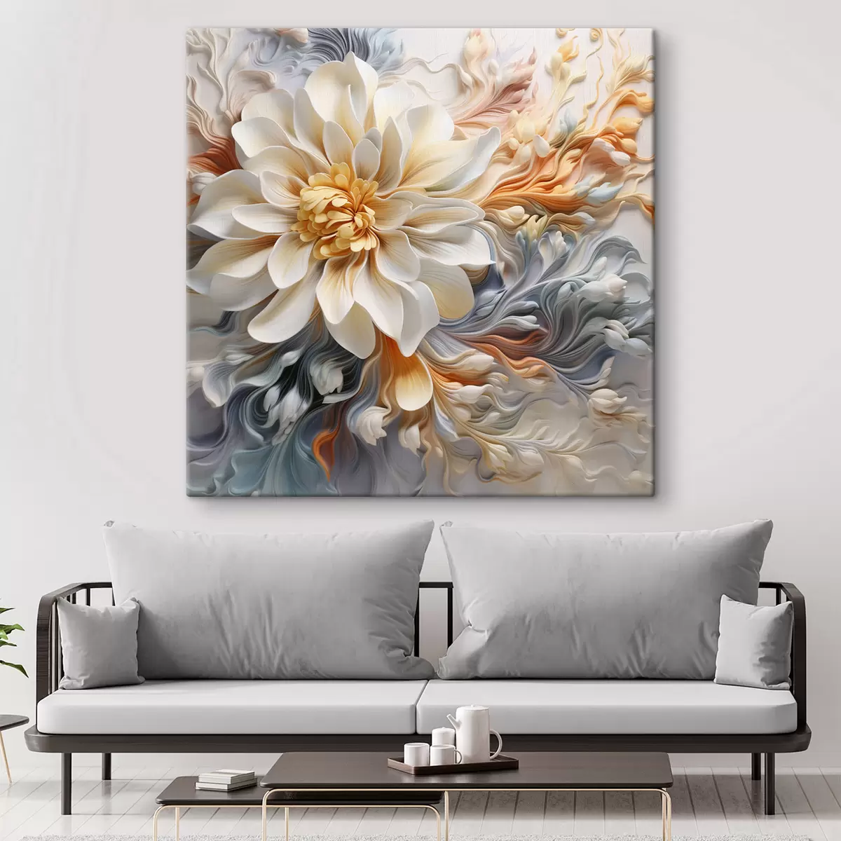 Wandbilder Volumetrische abstrakte Blume s41551