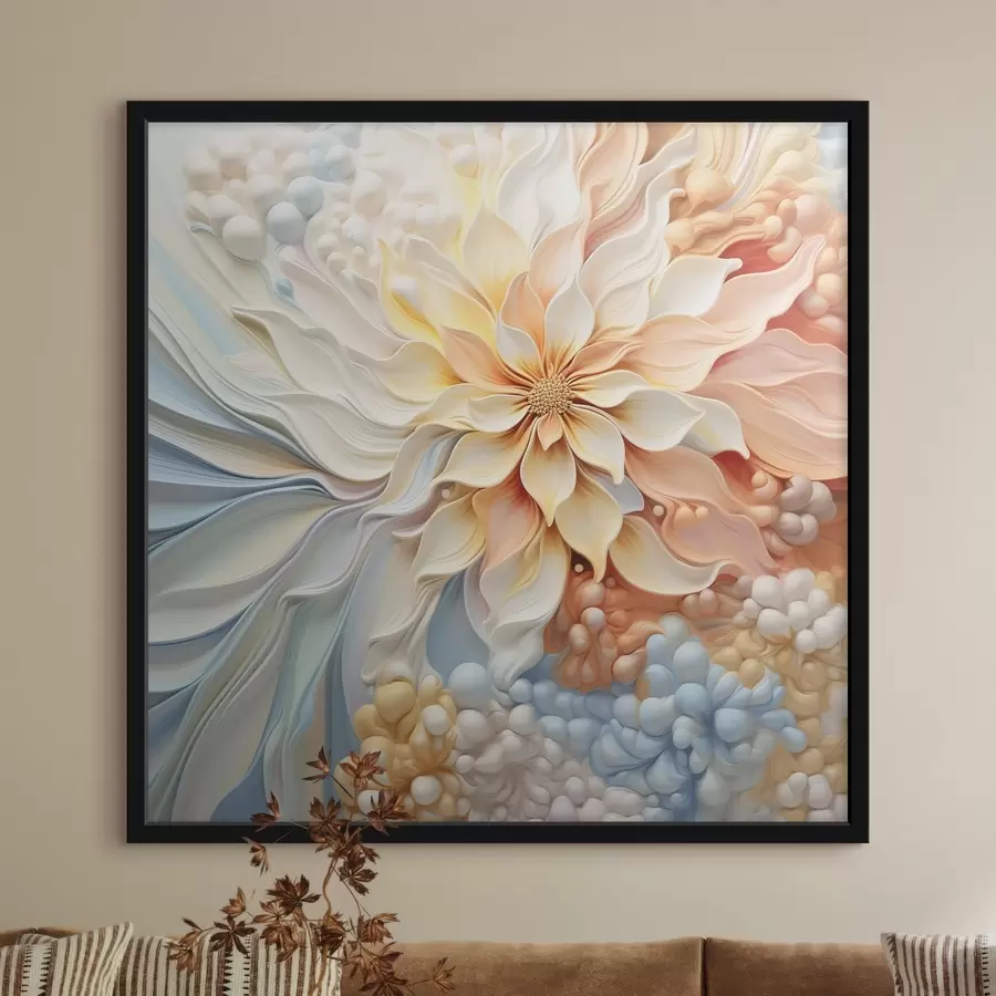 Fototapete Volumetrische große Blume f41552