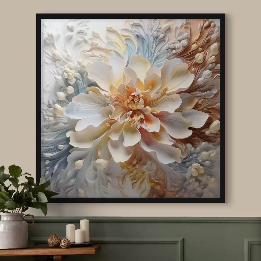 Fototapete Große volumetrische abstrakte Blume f41553