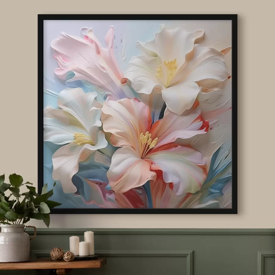 Fototapete Volumetrische abstrakte Lilien f41554