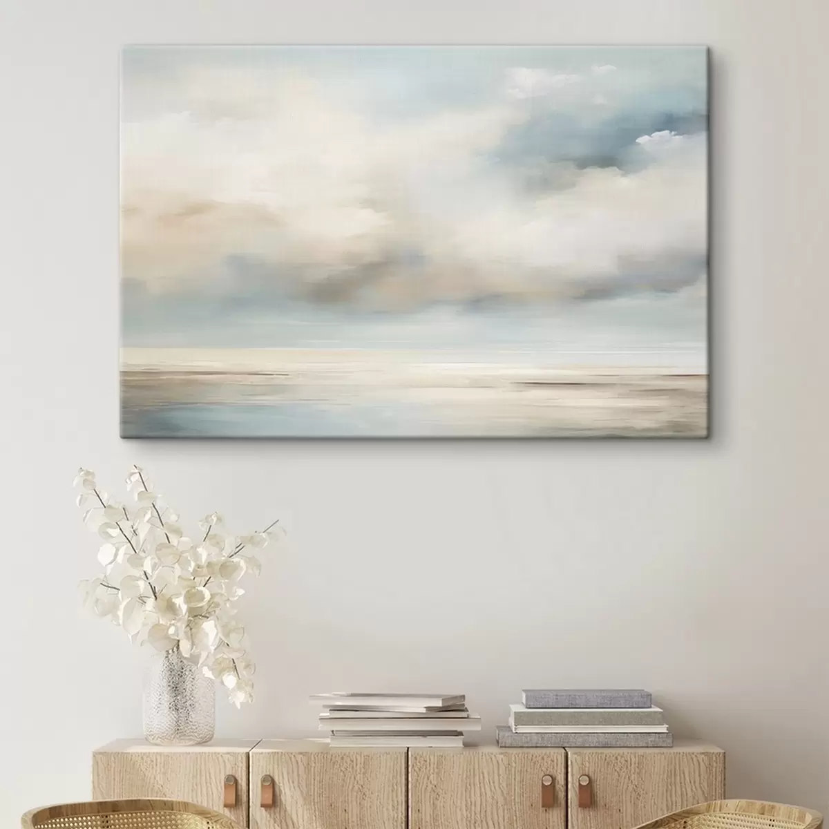 Wandbilder Meer und Wolken Aquarell s41602