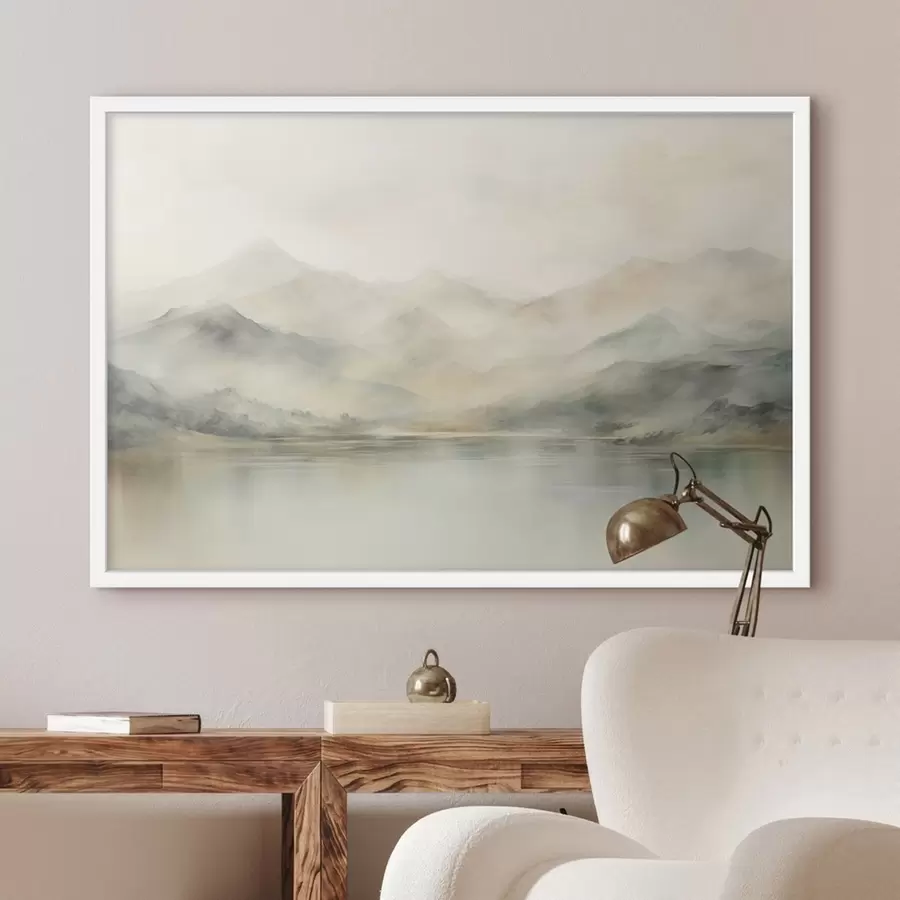 Fototapete Aquarellierte Berge f41600