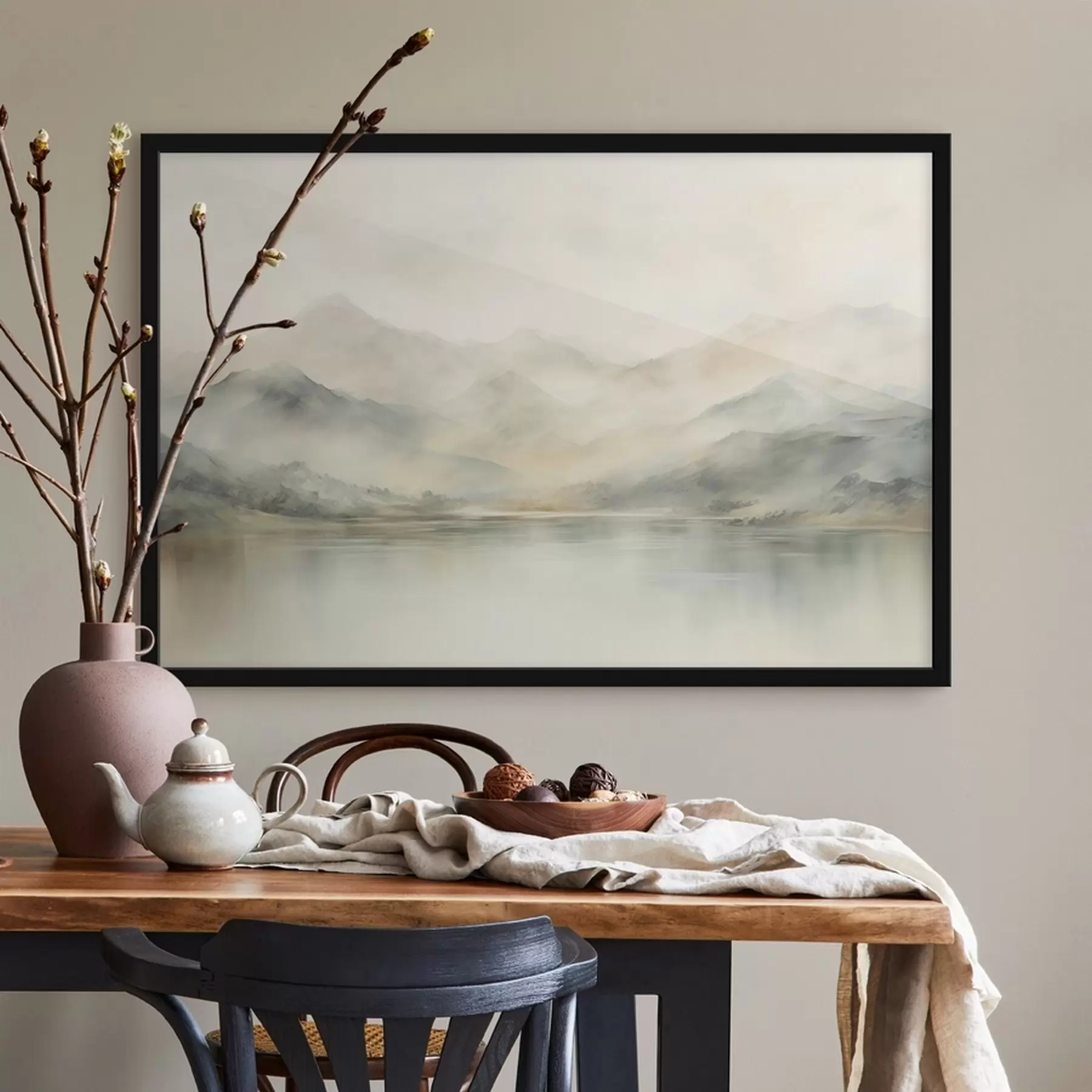 Fototapete Aquarellierte Berge f41600