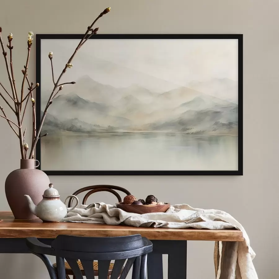 Fototapete Aquarellierte Berge f41600